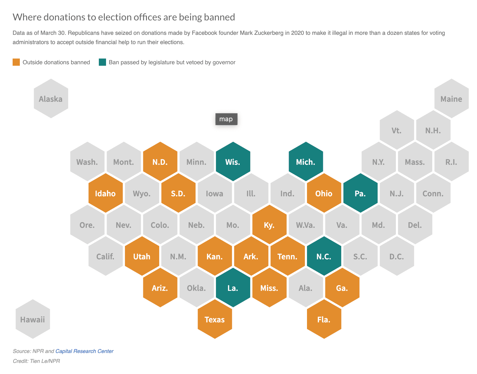 Private funding saved the 2020 election. Now, some GOP-led states are banning it